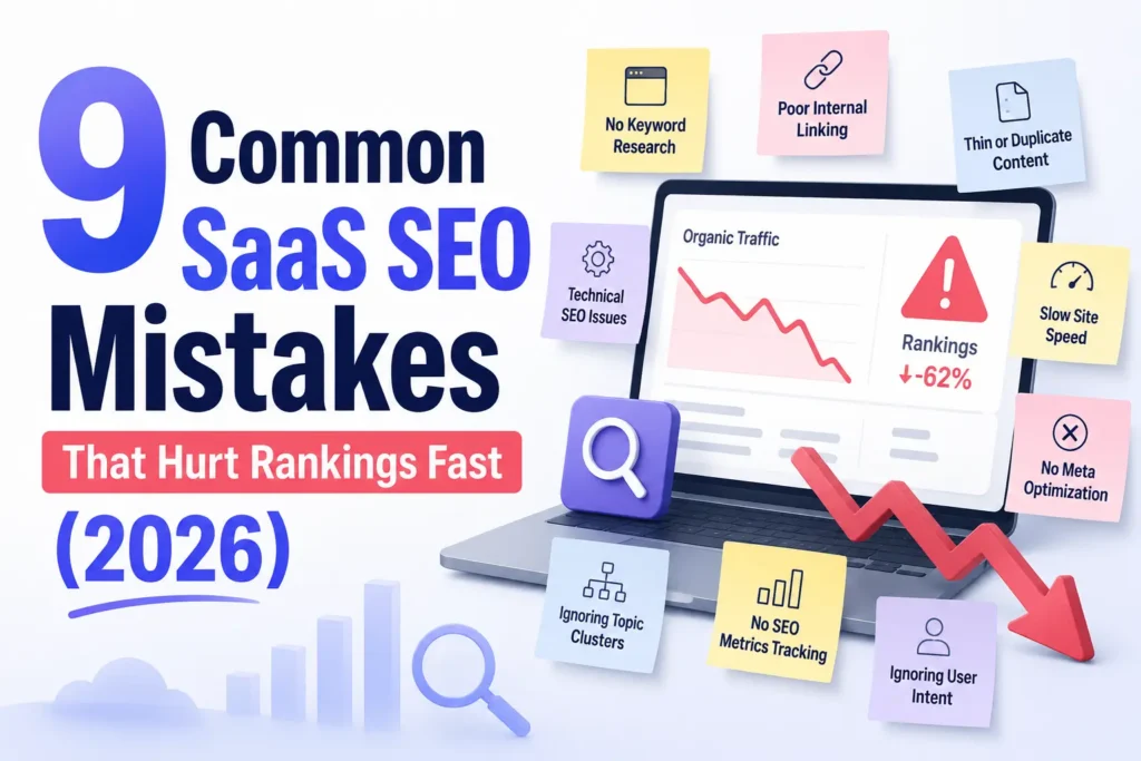 9 Common SaaS SEO Mistakes That Hurt Rankings Fast